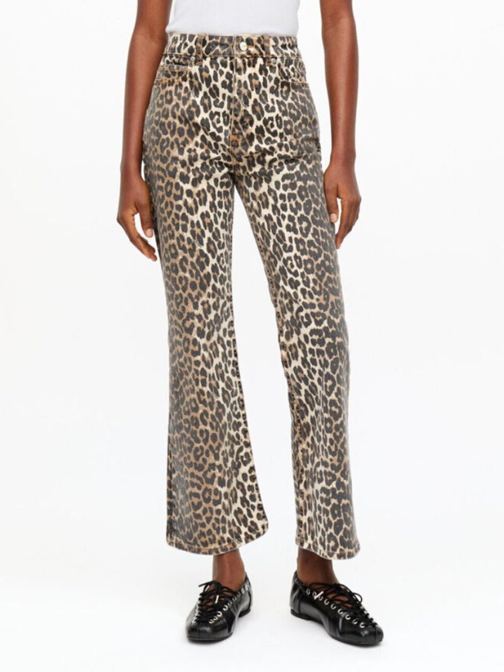 Ganni Betzy Cropped Jeans : 28